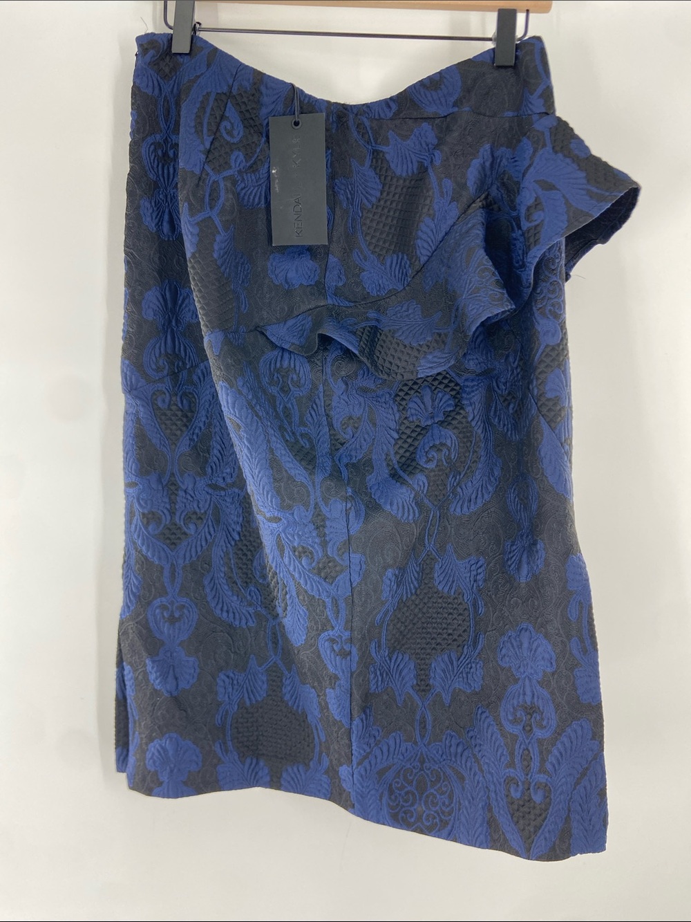 Kendall + Kyle Black and Blue Pencil Skirt Size L NWT